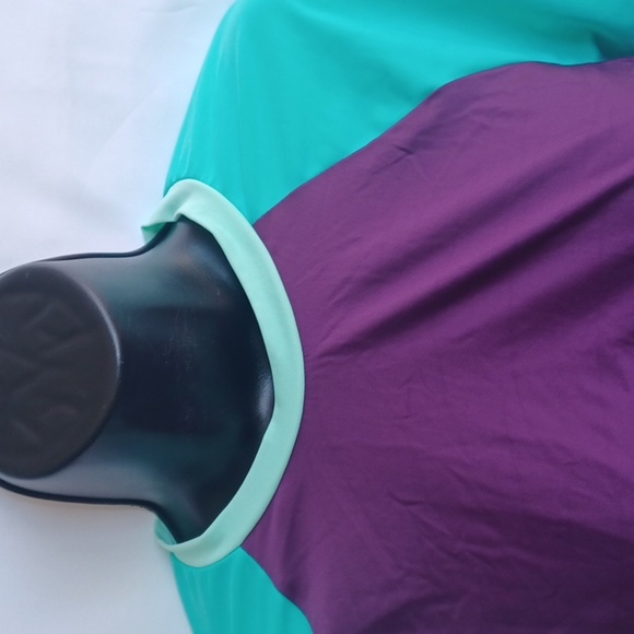 Reef Swim Pullover, purple & green, sz L - Picture 2 of 9